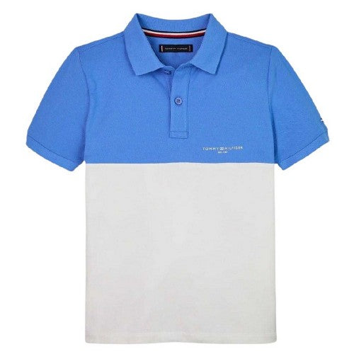 Front - Tommy Hilfiger Childrens/Kids Colour Block Regular Polo Shirt