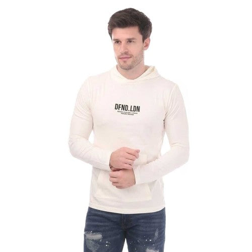 Front - DFND London Mens Lettering Regular Hoodie