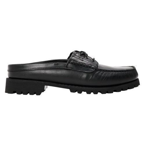 Front - Timberland Mens Vibram Leather Moc Toe Mules