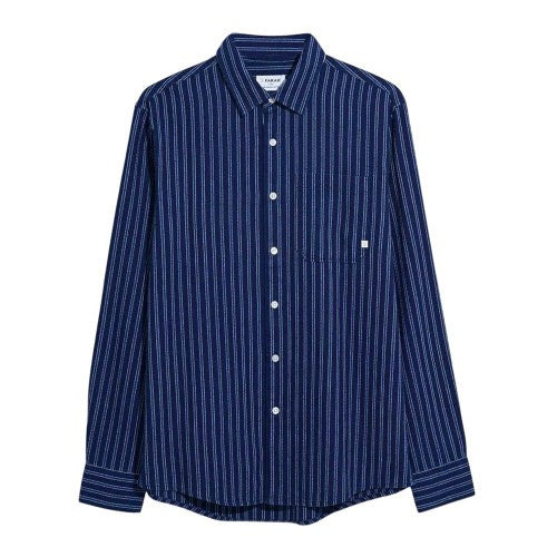 Front - Farah Mens Bryan Striped Long-Sleeved Shirt
