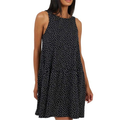 Front - Brave Soul Womens/Ladies Tiered V Neck Sleeveless Mini Dress