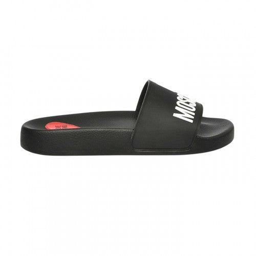 Front - Love Moschino Womens/Ladies Embossed Logo Sliders