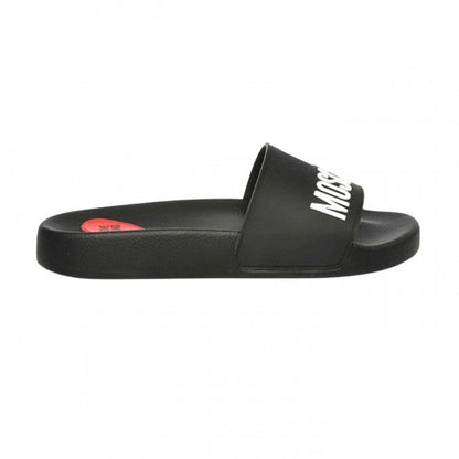 Front - Love Moschino Womens/Ladies Embossed Logo Sliders