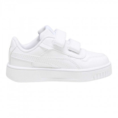 Front - Puma Childrens/Kids Carina Street Low Flat Trainers