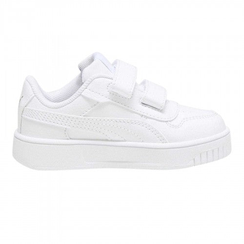Front - Puma Childrens/Kids Carina Street Low Flat Trainers