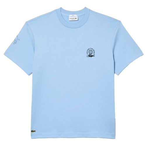 Front - Lacoste Mens Organic Cotton Relaxed Fit T-Shirt