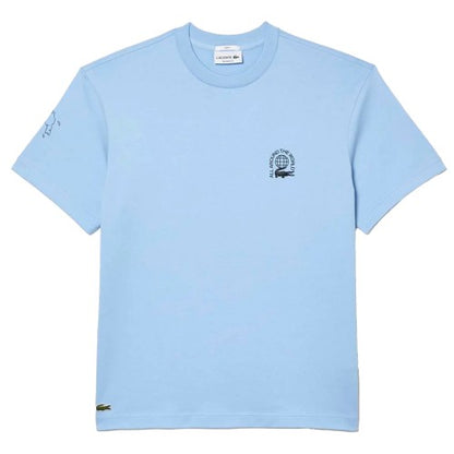 Front - Lacoste Mens Organic Cotton Relaxed Fit T-Shirt
