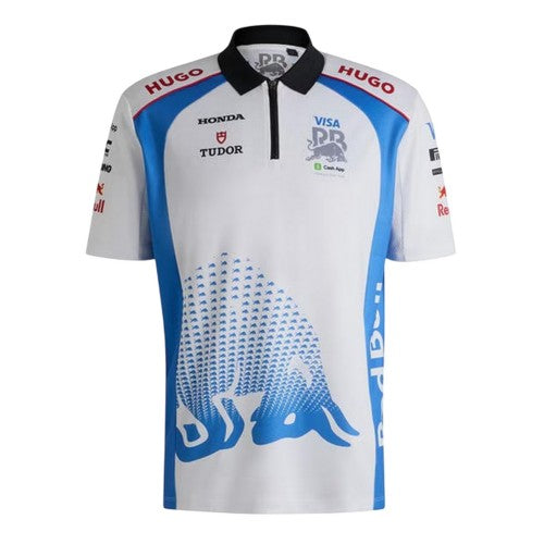 Front - Hugo Mens Vcarb Red Bull Polyester Polo Shirt