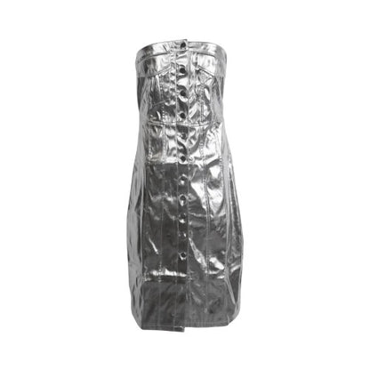 Front - AmyLynn Womens/Ladies Metallic Bandeau Maxi Dress