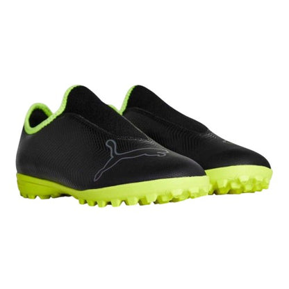 Front - Puma Mens Finesse LL IT Chevron Leather Football Astro Turf Trainers