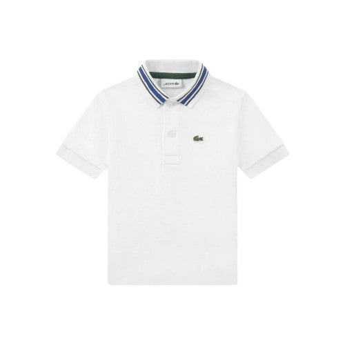 Front - Lacoste Childrens/Kids Logo Collared Polo Shirt