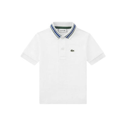 Front - Lacoste Childrens/Kids Logo Collared Polo Shirt