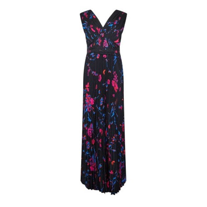 Front - Boss Womens/Ladies Deparie Floral V Neck Wrap Dress