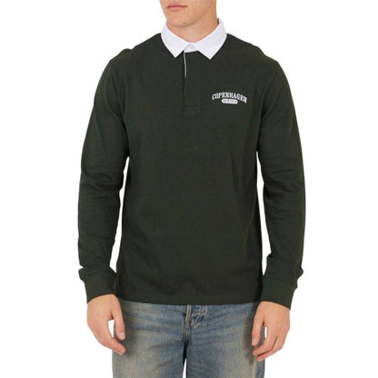 Front - Brave Soul Mens Embroidered Rugby Shirt