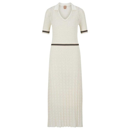 Front - Boss Womens/Ladies Faselia Knitted Midi Dress