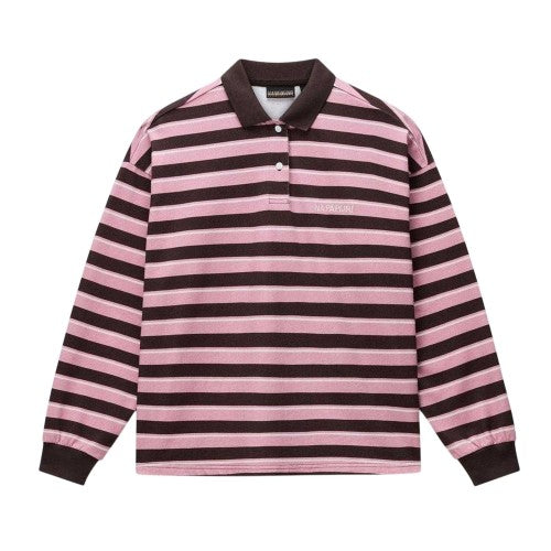 Front - Napapijri Womens/Ladies Lehua Striped Polo Shirt