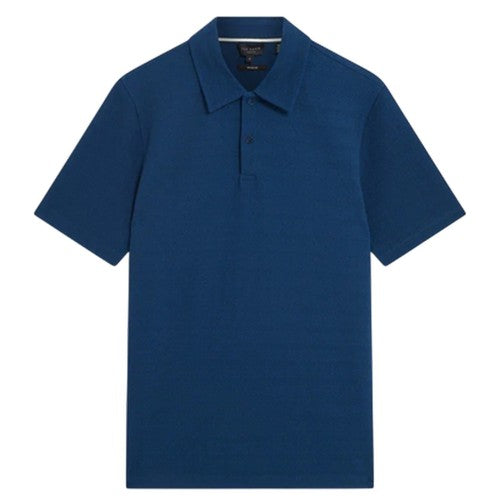 Front - Ted Baker Mens Textured Collared Polo Shirt