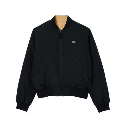 Front - Lacoste Mens Water Repellent Padded Bomber Jacket