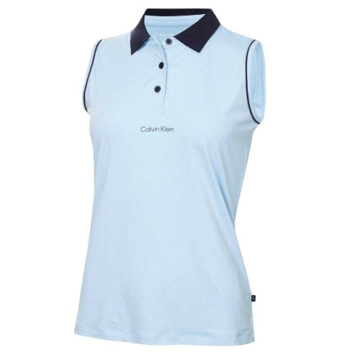 Front - Calvin Klein Womens/Ladies Manelle Sleeveless Polo Shirt