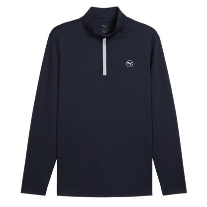 Front - Puma Mens Performance Slim Long-Sleeved Polo Shirt