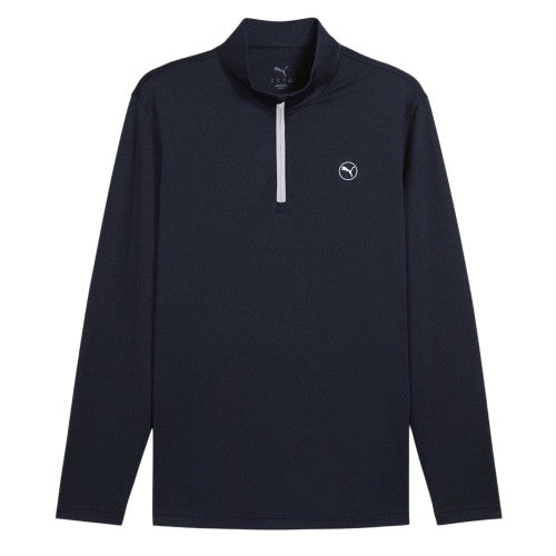 Front - Puma Mens Performance Slim Long-Sleeved Polo Shirt