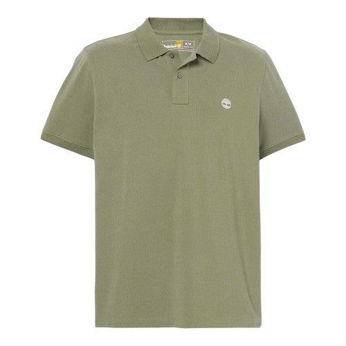 Front - Timberland Mens Oyster River Logo Cotton Polo Shirt