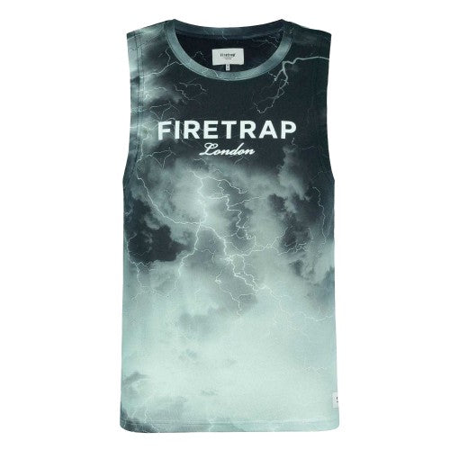 Front - Firetrap Mens Lightning Sleeveless Vest Top