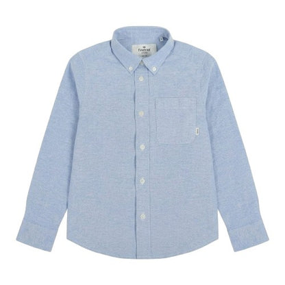Front - Firetrap Boys Oxford Pocket Long-Sleeved Shirt