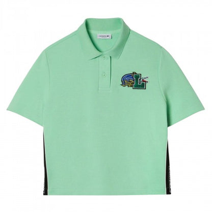 Front - Lacoste Womens/Ladies Cropped Polo Shirt