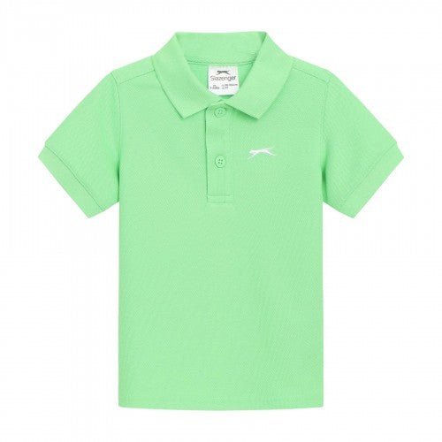Front - Slazenger Baby Plain Polo Shirt