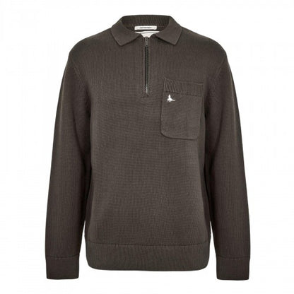 Front - Jack Wills Mens Long-Sleeved Polo Shirt