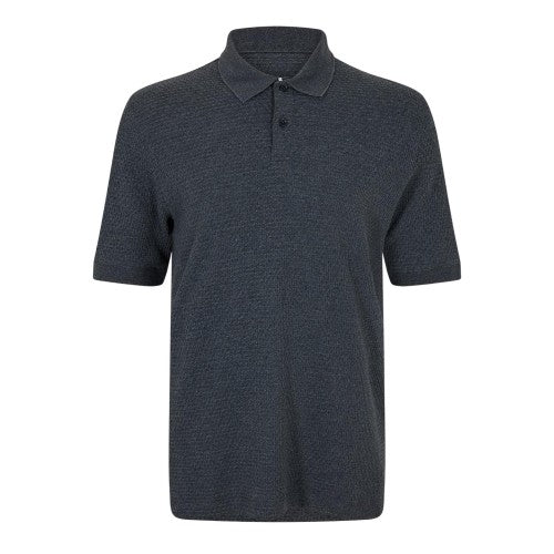 Front - Ted Baker Mens Textured Knit Regular Polo Shirt