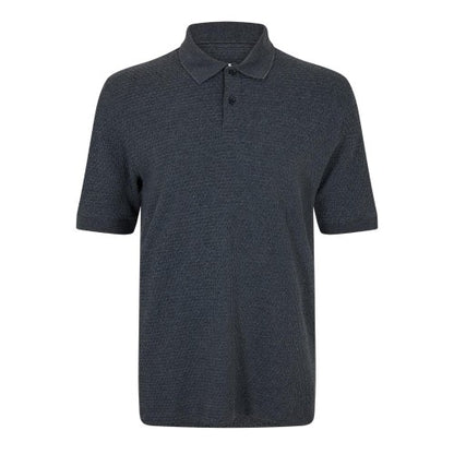 Front - Ted Baker Mens Textured Knit Regular Polo Shirt