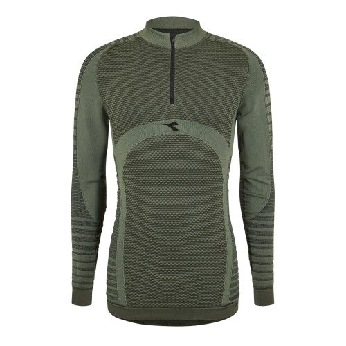 Front - Diadora Mens Quarter Zip Long-Sleeved Top