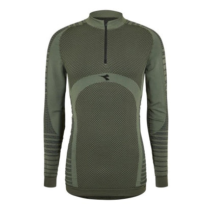 Front - Diadora Mens Quarter Zip Long-Sleeved Top