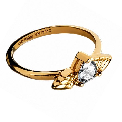 Front - Chiara Ferragni Womens/Ladies Cupido Winged Heart Ring