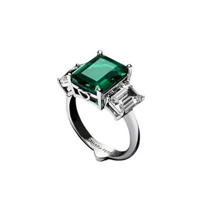 Front - Chiara Ferragni Womens/Ladies Polished Cubic Zirconia Square Ring