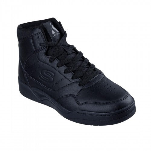Front - Skechers Mens Overlay High Top Trainers