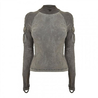 Front - Diesel Unisex Adult Distressed Raglan T-Shirt