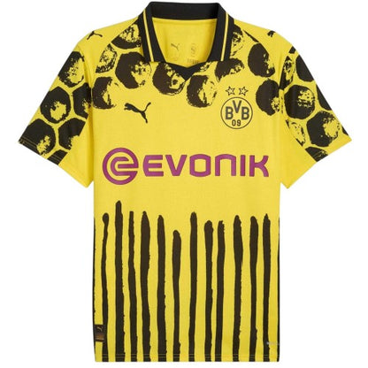 Front - Borussia Dortmund Mens Puma x KidSuper 25/26 Football Shirt