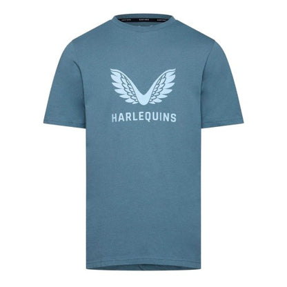 Front - Castore Mens Harlequins F.C. Wings T-Shirt