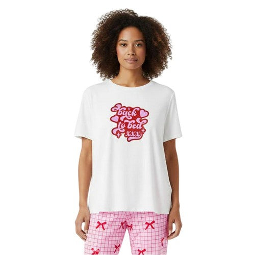 Front - Urban Threads Womens/Ladies Back To Bed Pyjama Set