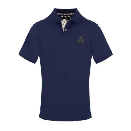 Front - Aquascutum Mens Triangle Logo Polo Shirt