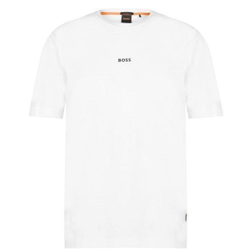 Front - Boss Mens Tchup Logo Oversized T-Shirt