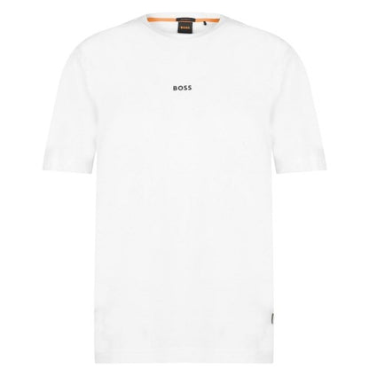 Front - Boss Mens Tchup Logo Oversized T-Shirt