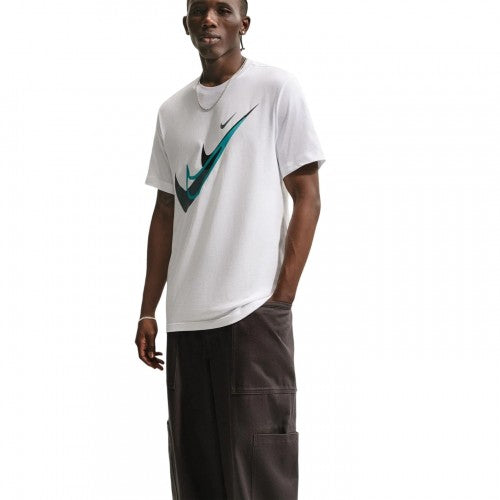 Light - Front - Nike Mens Swoosh Graphic Print T-Shirt