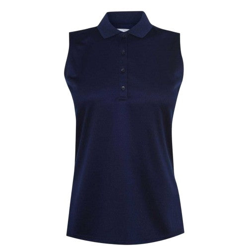 Front - Callaway Womens/Ladies Knitted Sleeveless Polo Shirt