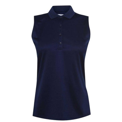 Front - Callaway Womens/Ladies Knitted Sleeveless Polo Shirt