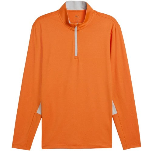 Front - Puma Mens Pure 2.0 Quarter Zip Golf Midlayer