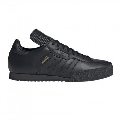 Front - Adidas Mens Samba Leather Trainers